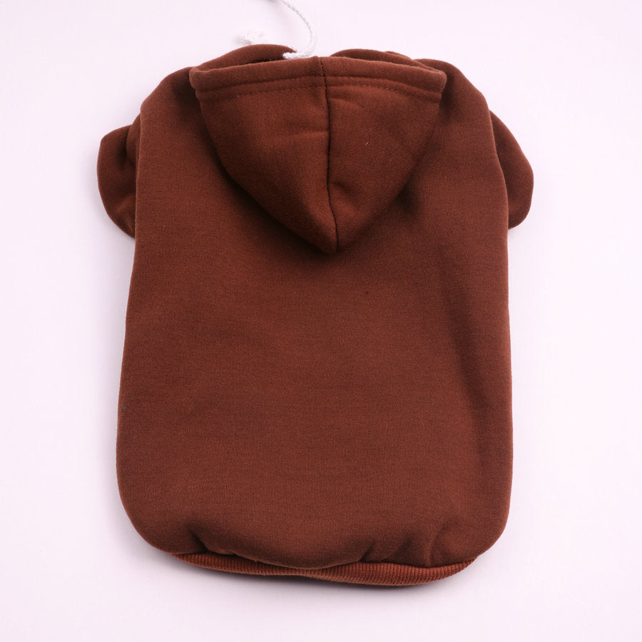 KFX-2392381 Multicolor Padded Hooded Dog Coat - Warm Casual Sweater for Pets