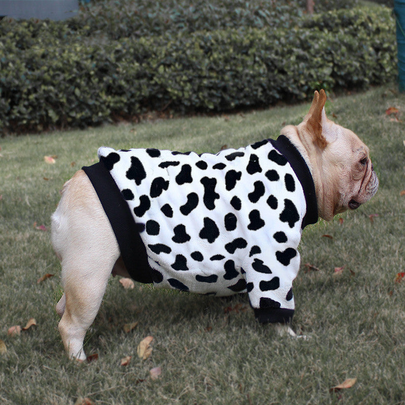 KFX-2393917 Cozy Coral Fleece Dog Pajamas for Winter - Multiple Sizes Available