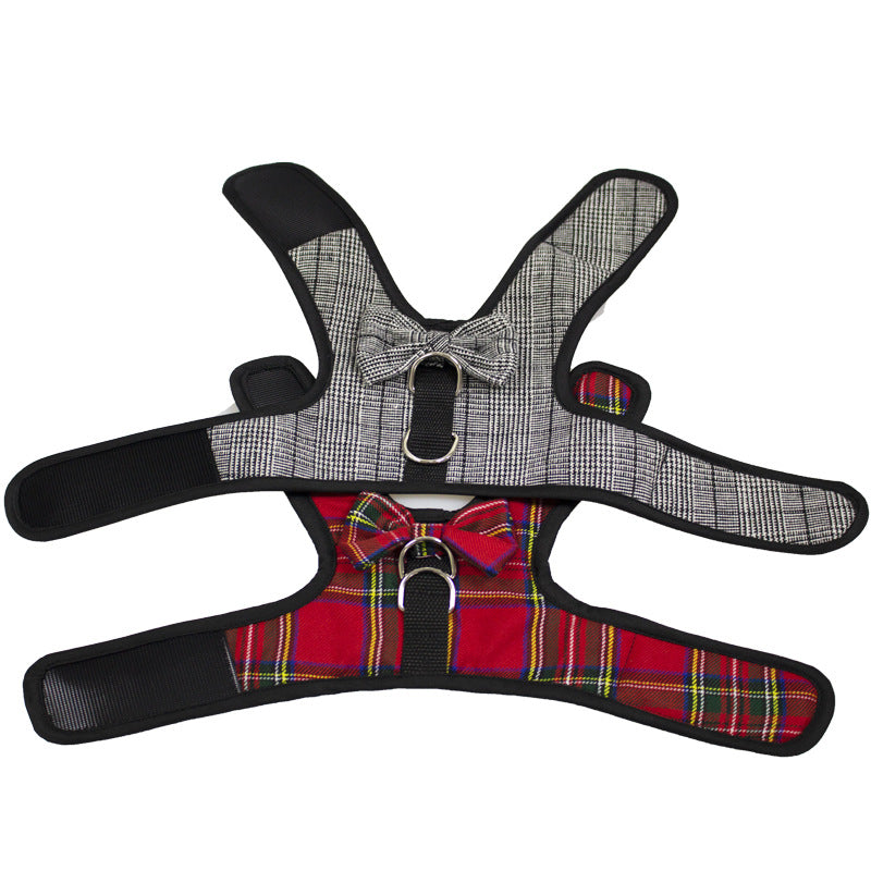 KFX-2397629 Plaid Dog Vest - Breathable Velcro Design for Small to Large Breeds