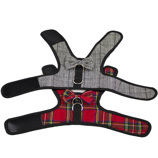 KFX-2397629 Plaid Dog Vest - Breathable Velcro Design for Small to Large Breeds