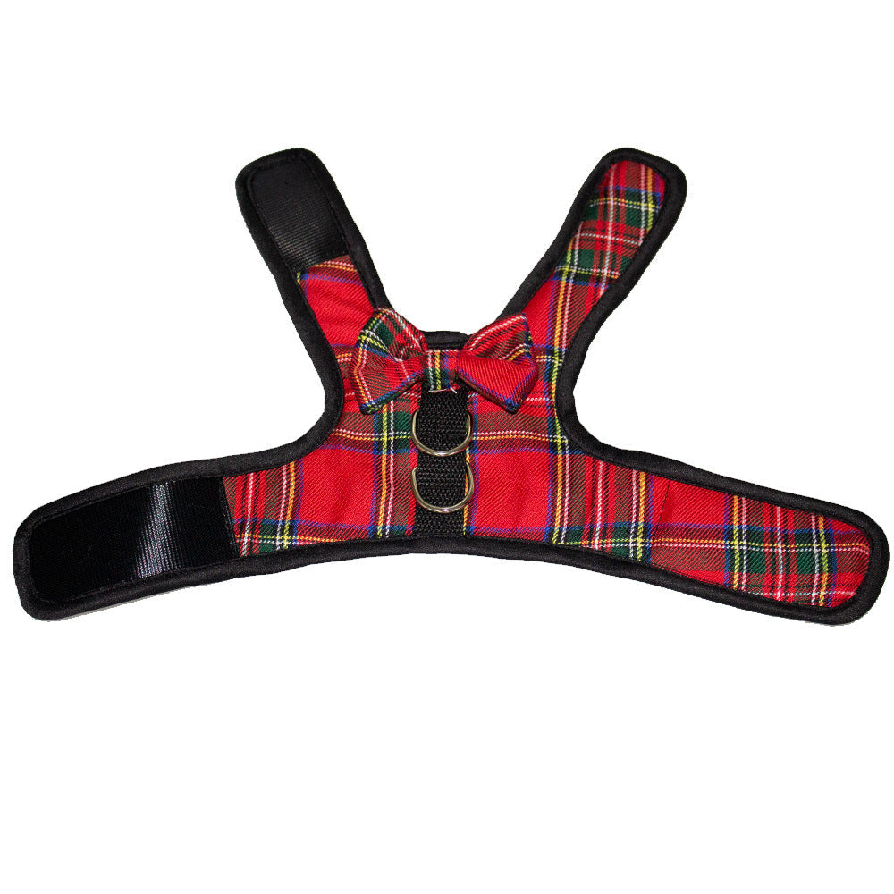 KFX-2397629 Plaid Dog Vest - Breathable Velcro Design for Small to Large Breeds