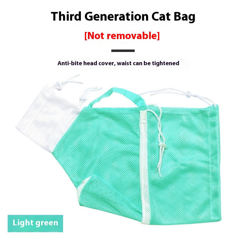 KFX-2398653 Cat Grooming Bag - Upgraded 5th Generation Detachable, Scratch-Resistant Design for Easy Bathing and Grooming
