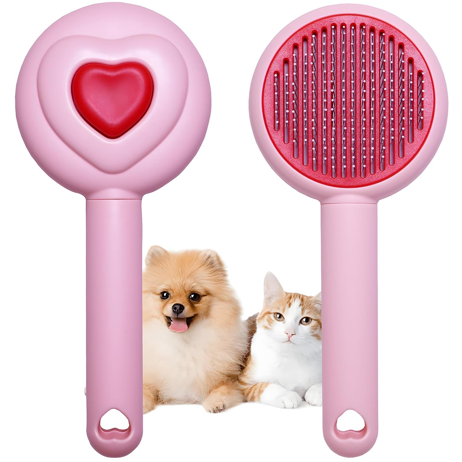 KFX-2400317 Pet Hair Removal Comb for Cats and Dogs with One-Click Release Feature