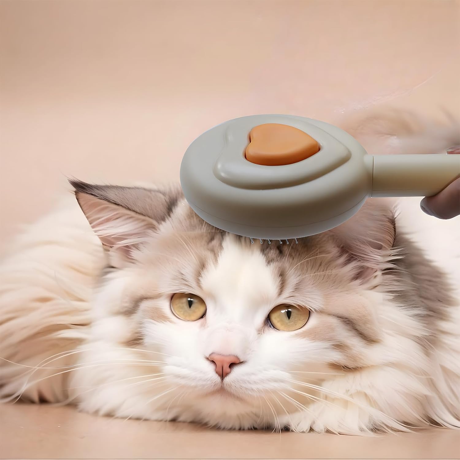 KFX-2400317 Pet Hair Removal Comb for Cats and Dogs with One-Click Release Feature
