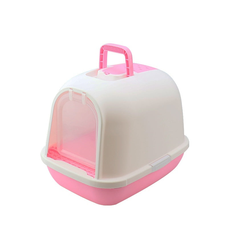 KFX-2404285 Enclosed Cat Litter Box with Drawer, Splash-proof & Deodorizing Design, Available in Multiple Colors