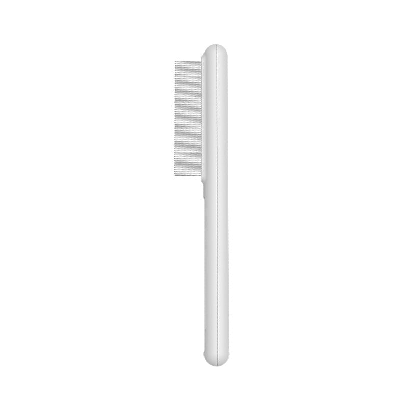 KFX-2406077 Stainless Steel Pet Comb with Rounded Teeth for Effective Hair Removal and Flea Treatment for Cats and Dogs