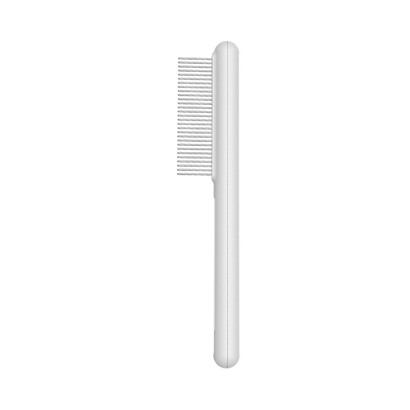 KFX-2406077 Stainless Steel Pet Comb with Rounded Teeth for Effective Hair Removal and Flea Treatment for Cats and Dogs