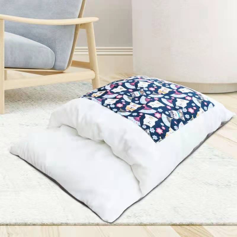 KFX-2408637 Warm Cat Sleeping Bag with Removable Cover - Semi-Closed Pet Nest for Autumn and Winter