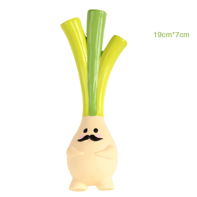 KFX-2409405 Latex Sounding Toy for Dogs - Choose from Mr. Green Onion, Yellow Ginger, or Powdered Garlic