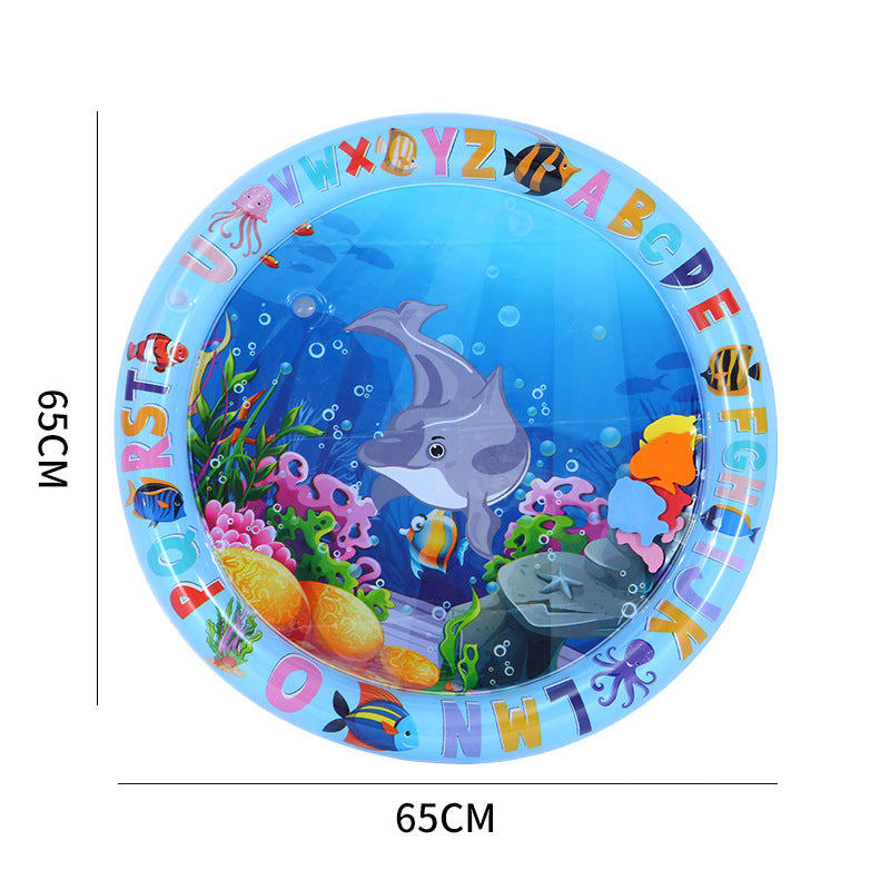 KFX-2411837 Water Sensory Play Mat for Cats and Dogs - Interactive Cooling Mat with Floating Toys for Indoor/Outdoor Play