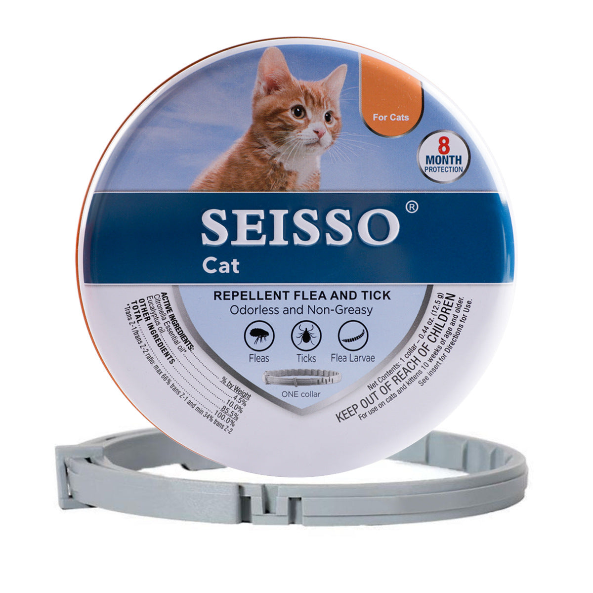KFX-2416317 Insect Repellent Collar for Small and Medium Dogs and Cats - 38CM and 70CM Options