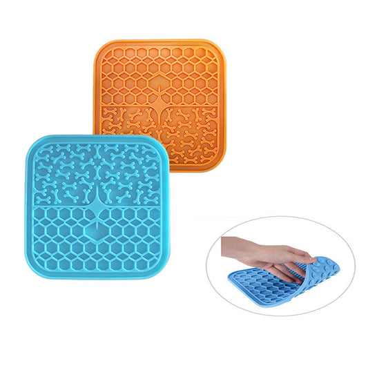 KFX-2418109 Silicone Dog Licking Pad for Slow Feeding - Various Colors Available