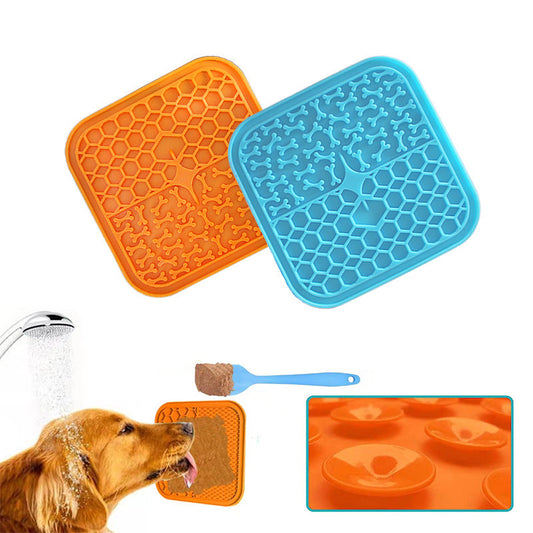 KFX-2418109 Silicone Dog Licking Pad for Slow Feeding - Various Colors Available