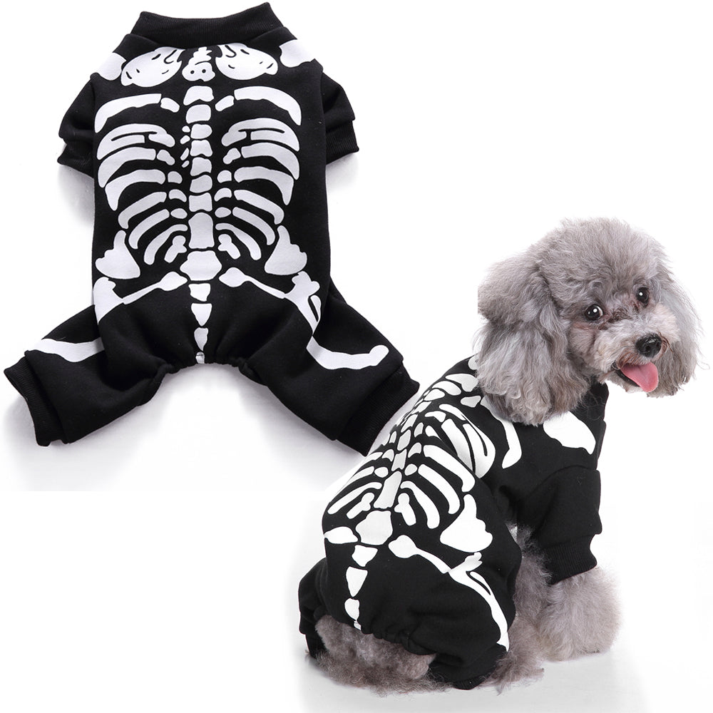 KFX-2418493 Funny Skeleton Frame Dog Clothes - Polyester Apparel for All Pets