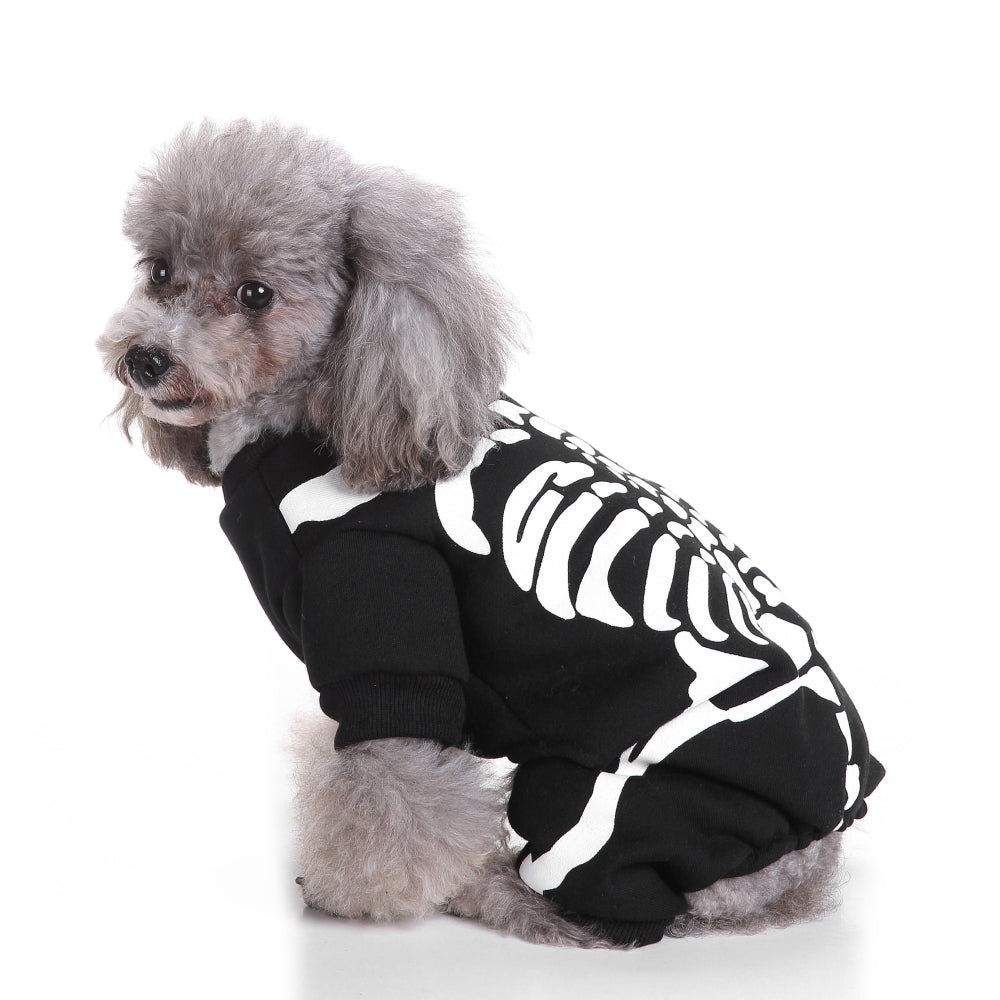 KFX-2418493 Funny Skeleton Frame Dog Clothes - Polyester Apparel for All Pets