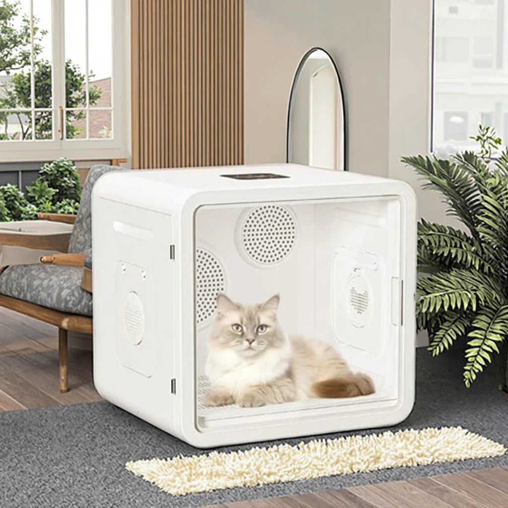 KFX-241939 82L Eco-Friendly Automatic Pet Hair Dryer for Dogs and Cats, Electric Smart Touch Design, Indoor & Outdoor Use