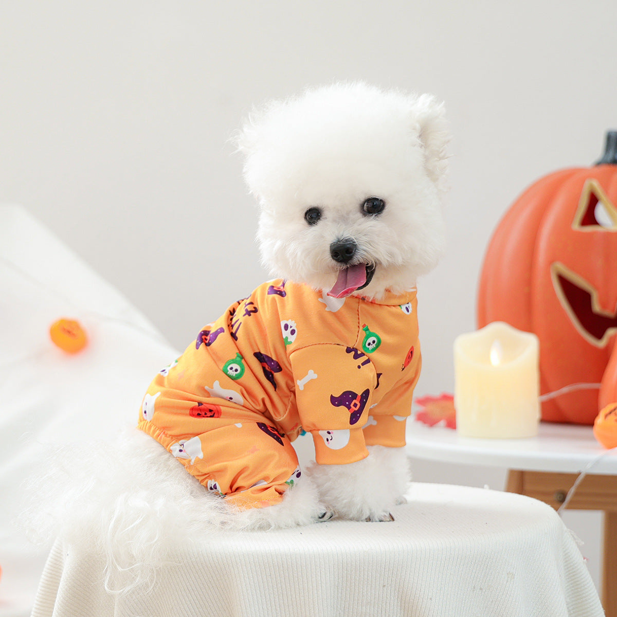 KFX-2419901 Belly-Wrap Four-Legged Outfit in Various Colors and Patterns for Pets