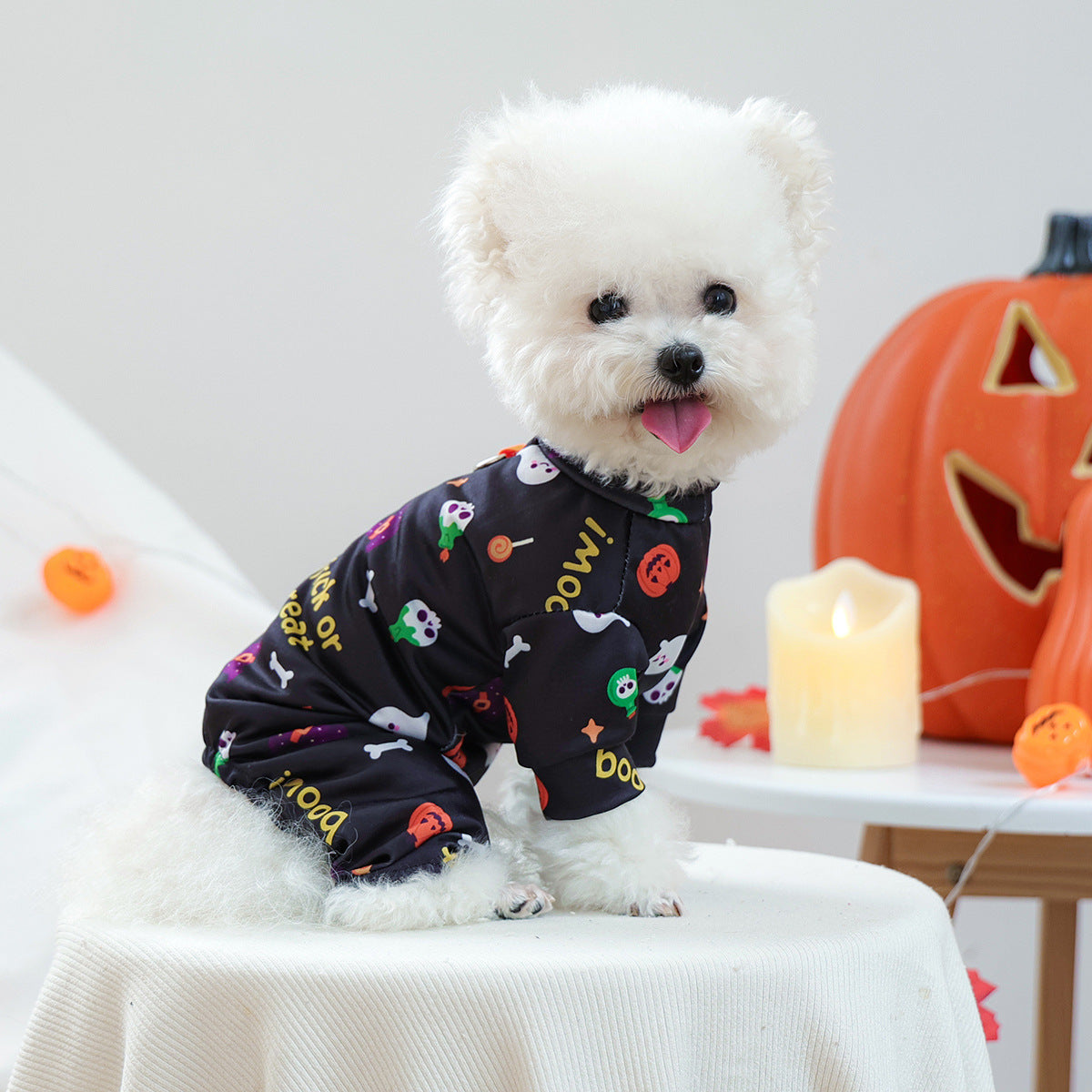 KFX-2419901 Belly-Wrap Four-Legged Outfit in Various Colors and Patterns for Pets