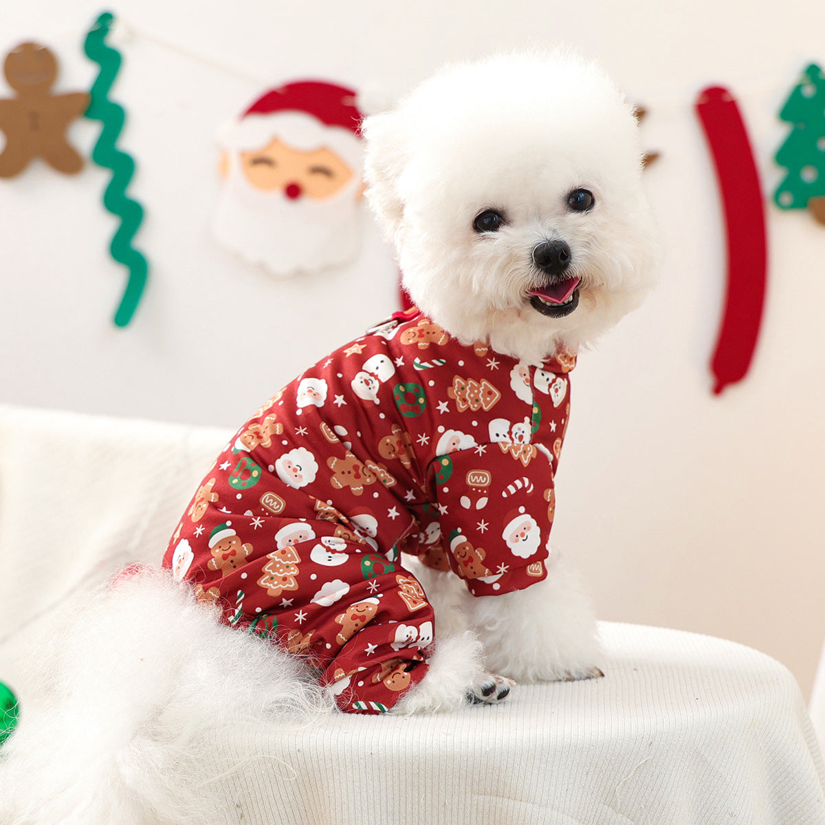 KFX-2419901 Belly-Wrap Four-Legged Outfit in Various Colors and Patterns for Pets
