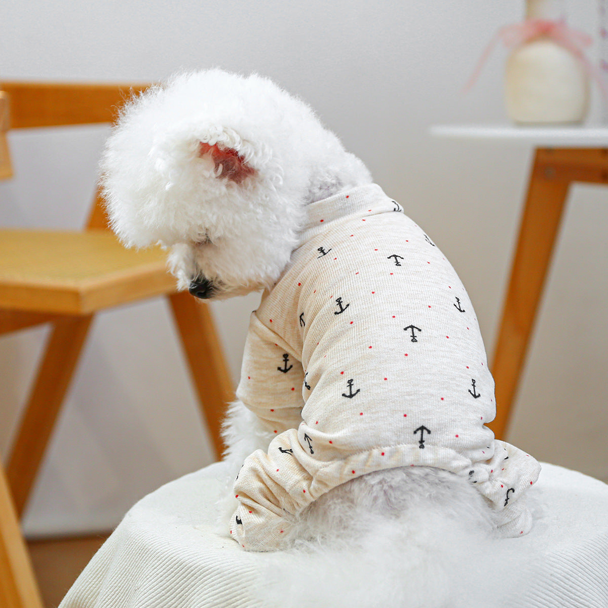 KFX-2419901 Belly-Wrap Four-Legged Outfit in Various Colors and Patterns for Pets
