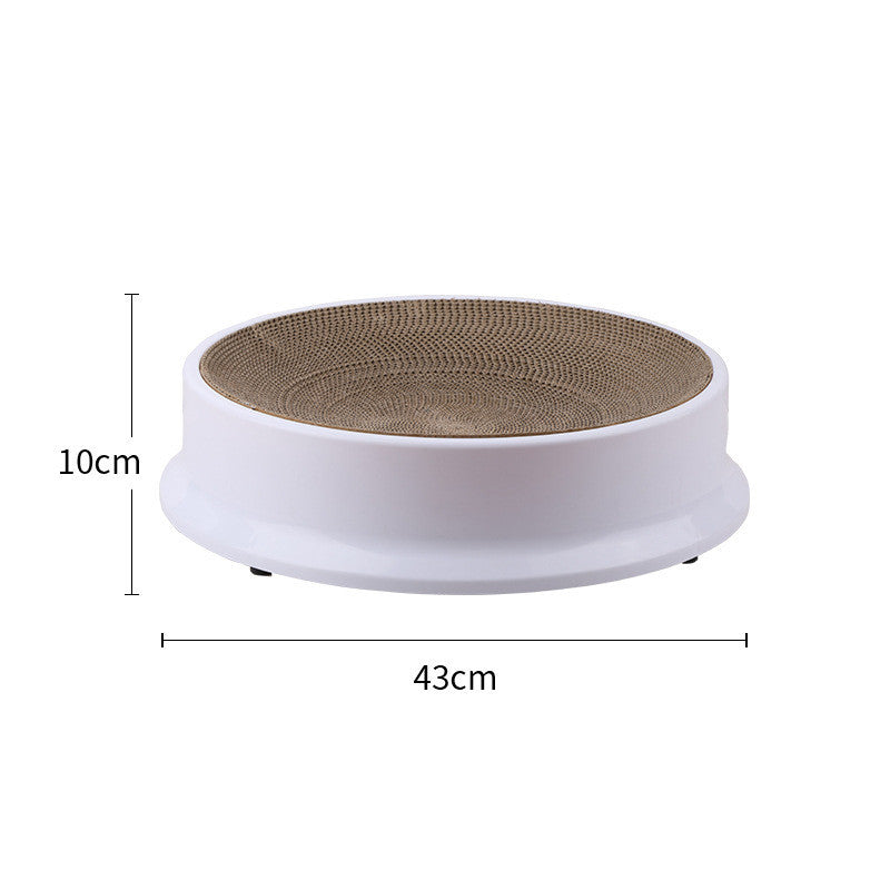 KFX-2420285 Replaceable Corrugated Paper Cat Scratcher with Replacement Core - 37 cm Diameter