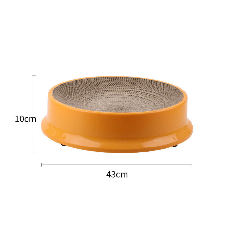 KFX-2420285 Replaceable Corrugated Paper Cat Scratcher with Replacement Core - 37 cm Diameter