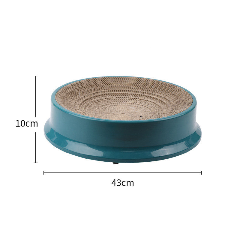KFX-2420285 Replaceable Corrugated Paper Cat Scratcher with Replacement Core - 37 cm Diameter