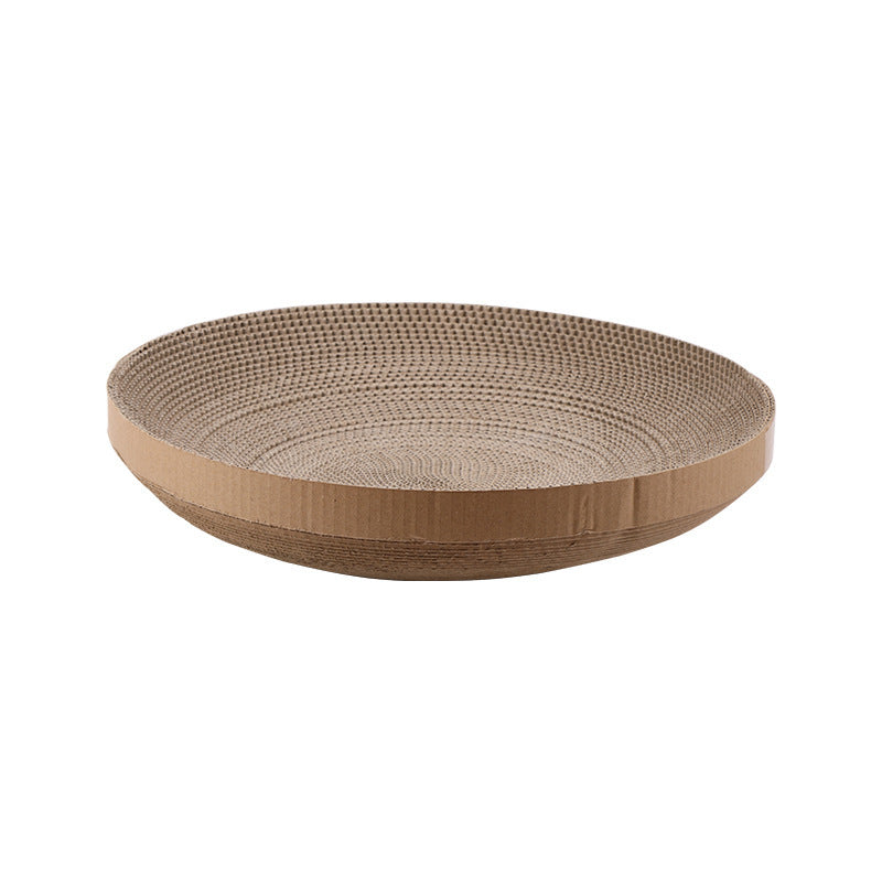 KFX-2420285 Replaceable Corrugated Paper Cat Scratcher with Replacement Core - 37 cm Diameter