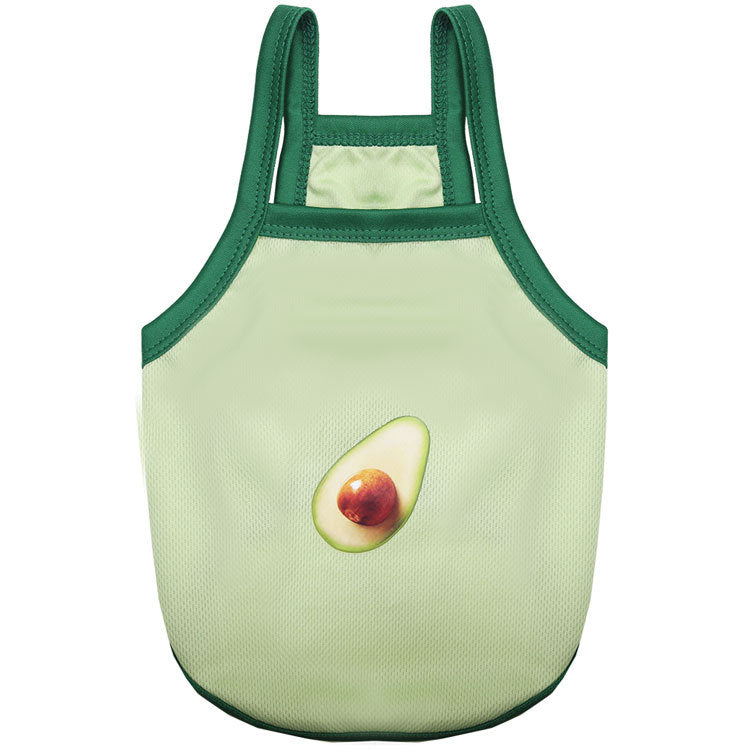 KFX-2420669 Breathable Mesh Avocado Vest for Pets - Lightweight Polyester Fabric