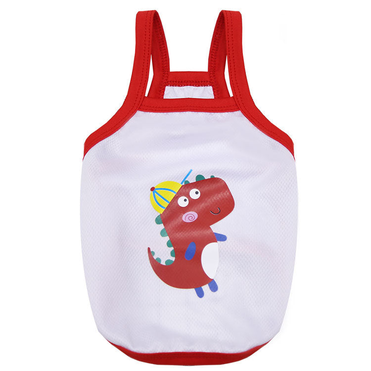 KFX-2420669 Breathable Mesh Avocado Vest for Pets - Lightweight Polyester Fabric