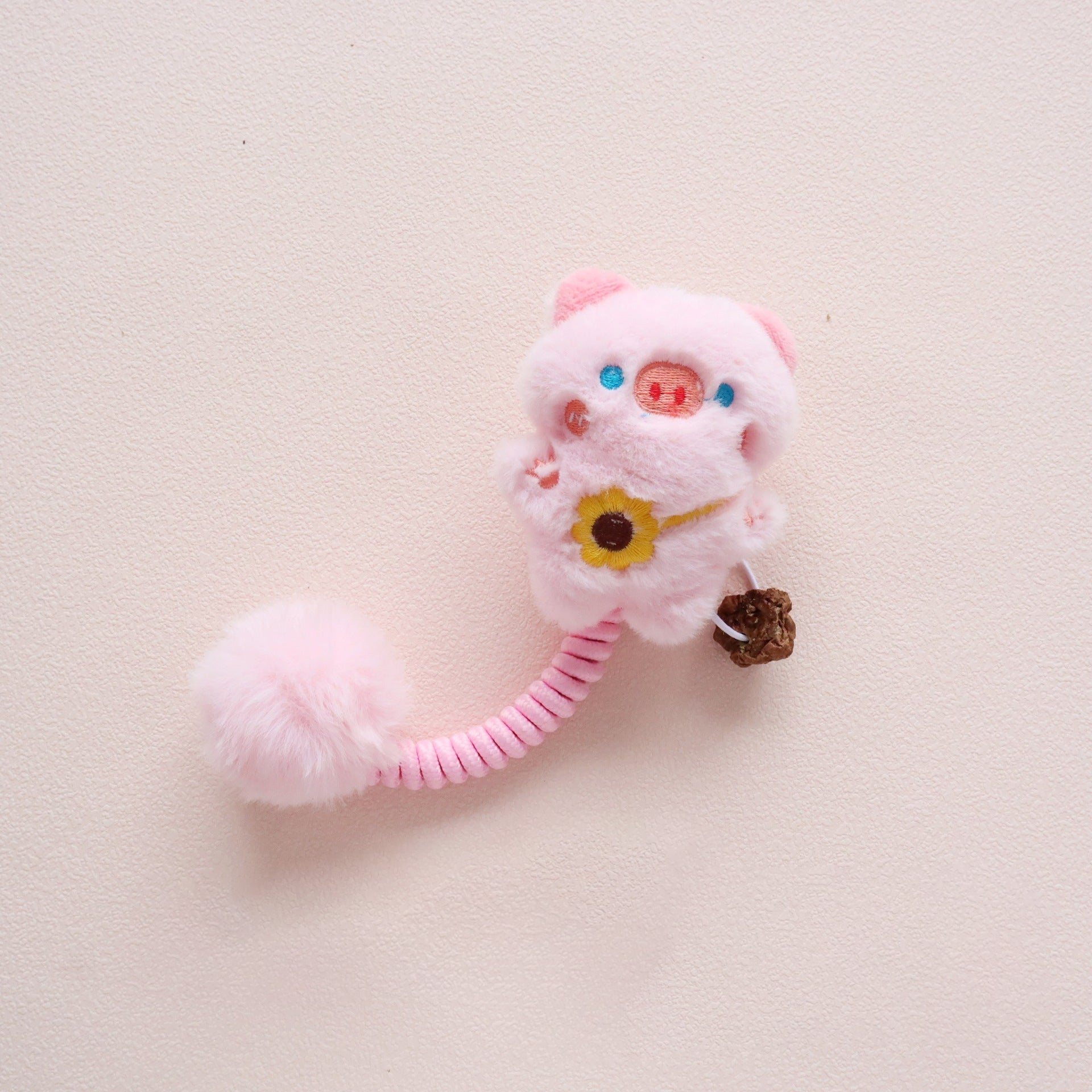 KFX-2421565 Interactive Cat Teething Toys with Silvervine Fruit and Plush Spring Fuzzy Ball for Indoor Kittens