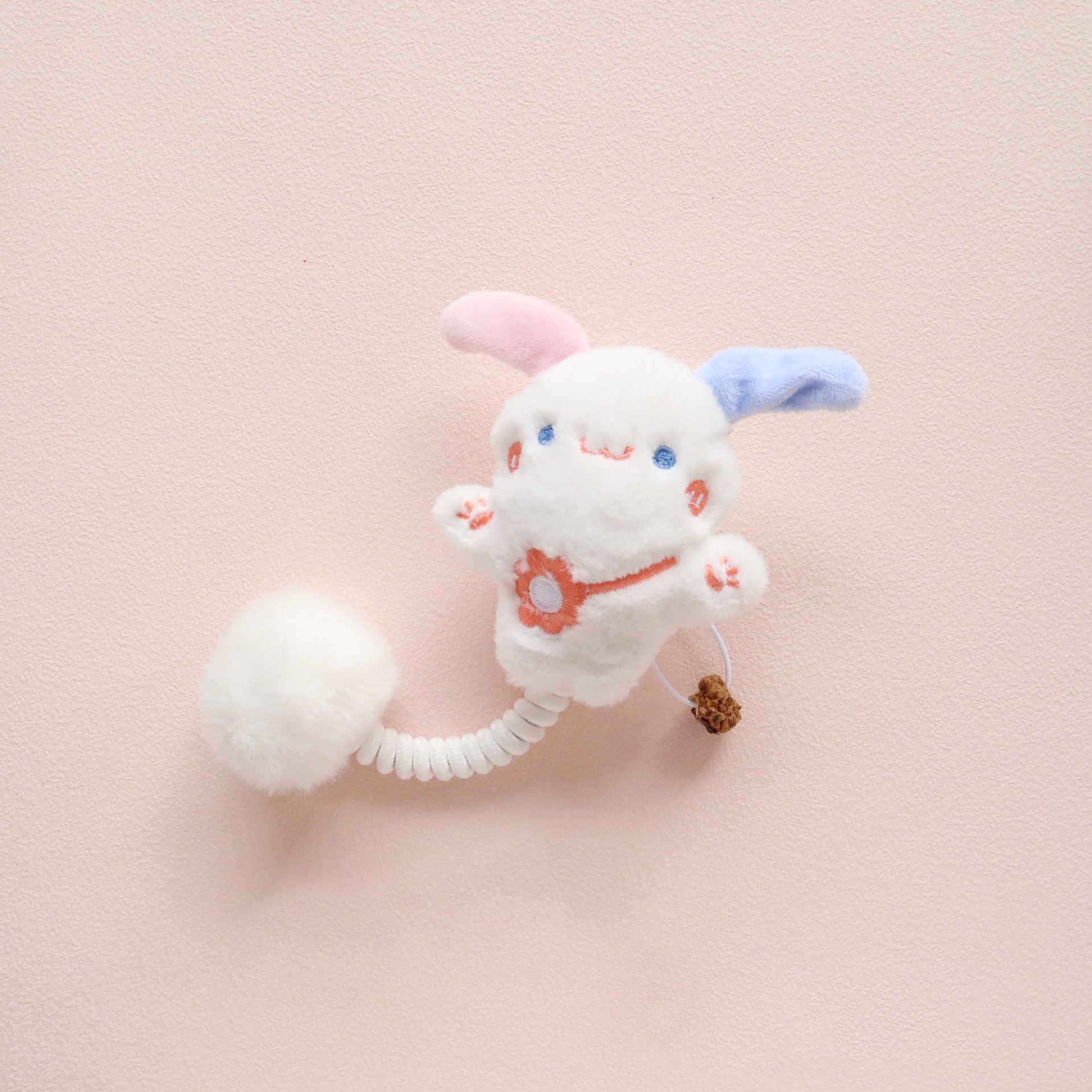 KFX-2421565 Interactive Cat Teething Toys with Silvervine Fruit and Plush Spring Fuzzy Ball for Indoor Kittens