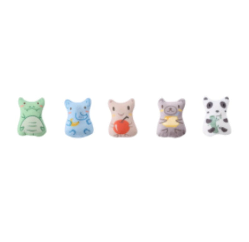 KFX-2424893 Interactive Plush Cat Toy with Catnip – Assorted Animal Designs