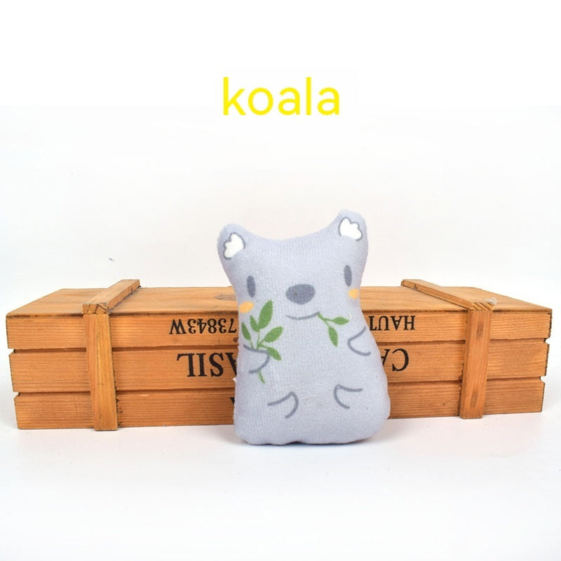 KFX-2424893 Interactive Plush Cat Toy with Catnip – Assorted Animal Designs