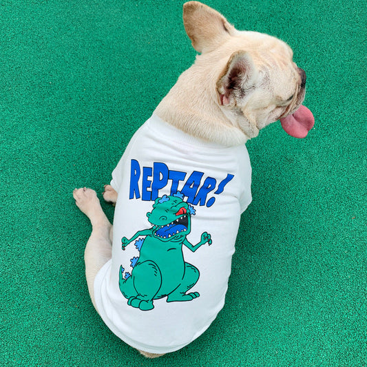 KFX-2425149 Matching Cotton Cartoon Print Pet Parent-Child Outfits in Various Colors
