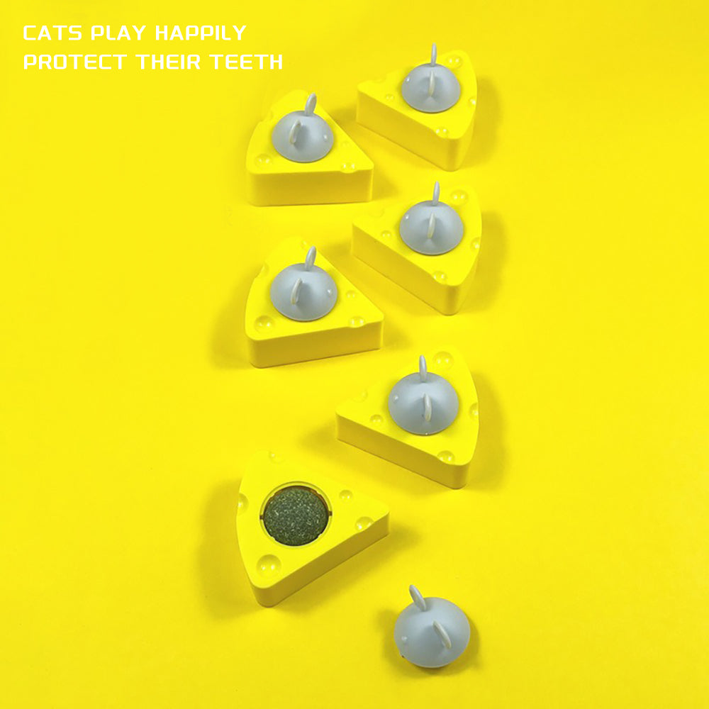 KFX-2427325 Catnip Chew Balls for Cats - Natural Digestive Health and Fresh Breath Toys for Indoor Felines