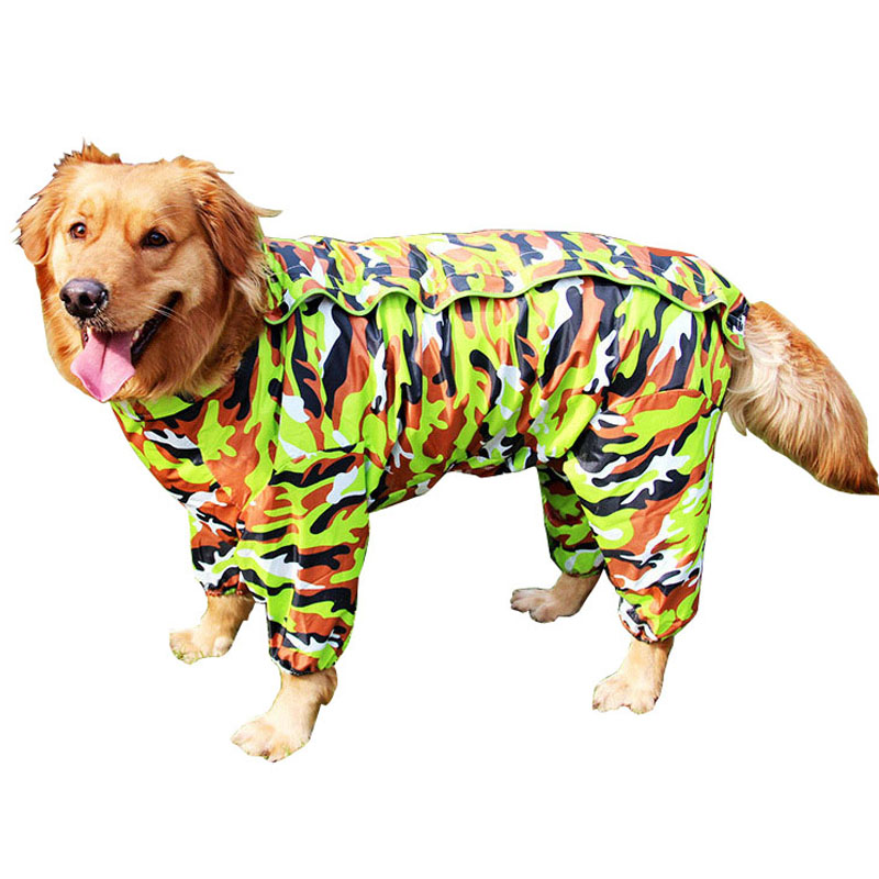 KFX-2428221 All-Weather Four-Legged Pet Raincoat for Small to Large Dogs
