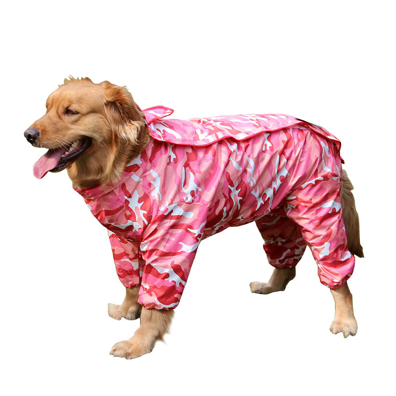 KFX-2428221 All-Weather Four-Legged Pet Raincoat for Small to Large Dogs