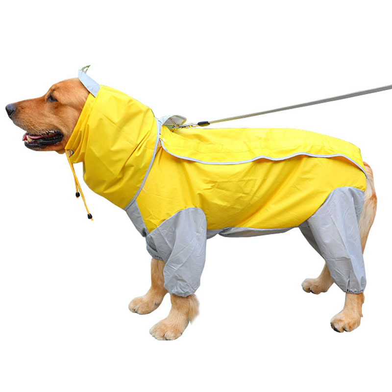 KFX-2428221 All-Weather Four-Legged Pet Raincoat for Small to Large Dogs