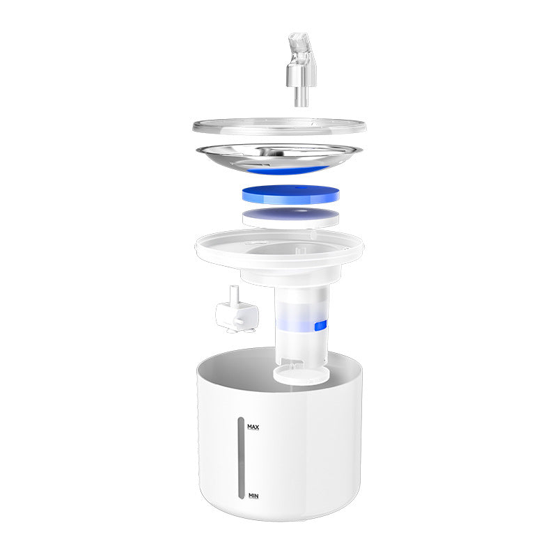 KFX-2431677 Intelligent Automatic Water Dispenser for Cats and Small Animals, 2.8L Capacity, Eco-Friendly Plastic