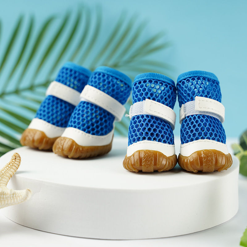 KFX-2432445 Small Dog No Foot Loss Outdoor Booties – Durable Polyester Pet Foot Covers in Various Colors and Sizes