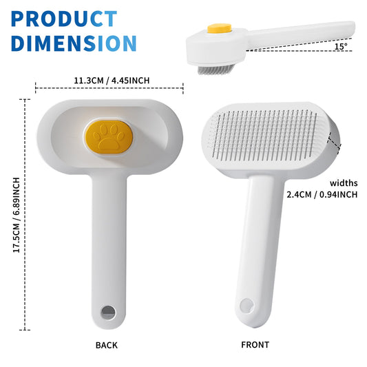 KFX-2437181 Universal Pet Hair Removal Comb for Gentle Detangling and Care of Your Pet's Coat