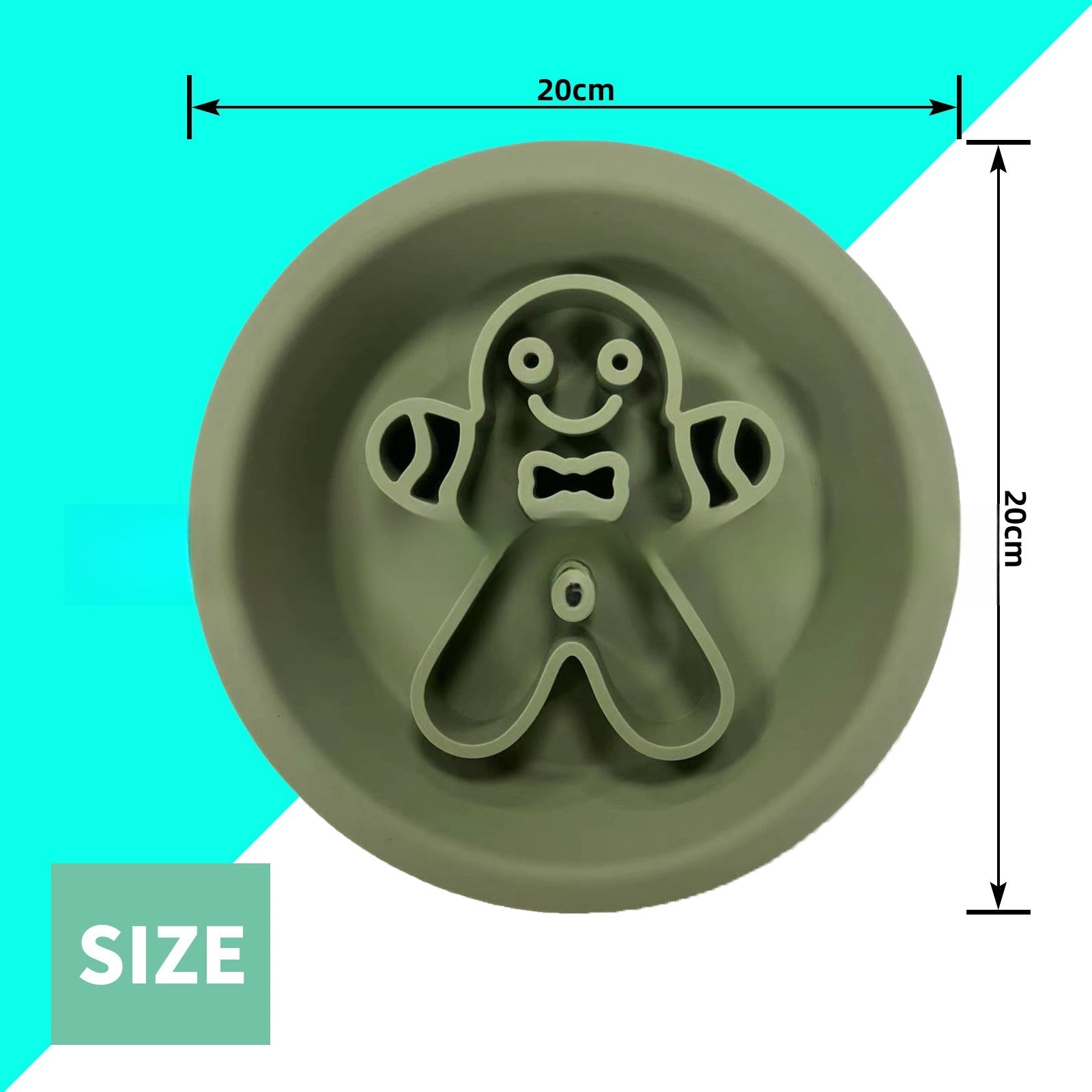 KFX-2441533 Two-in-One Slow-Eat Bowl for Pets - Anti-Choke Non-Slip Edible Silicone Honeycomb Design