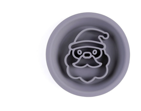 KFX-2441533 Two-in-One Slow-Eat Bowl for Pets - Anti-Choke Non-Slip Edible Silicone Honeycomb Design