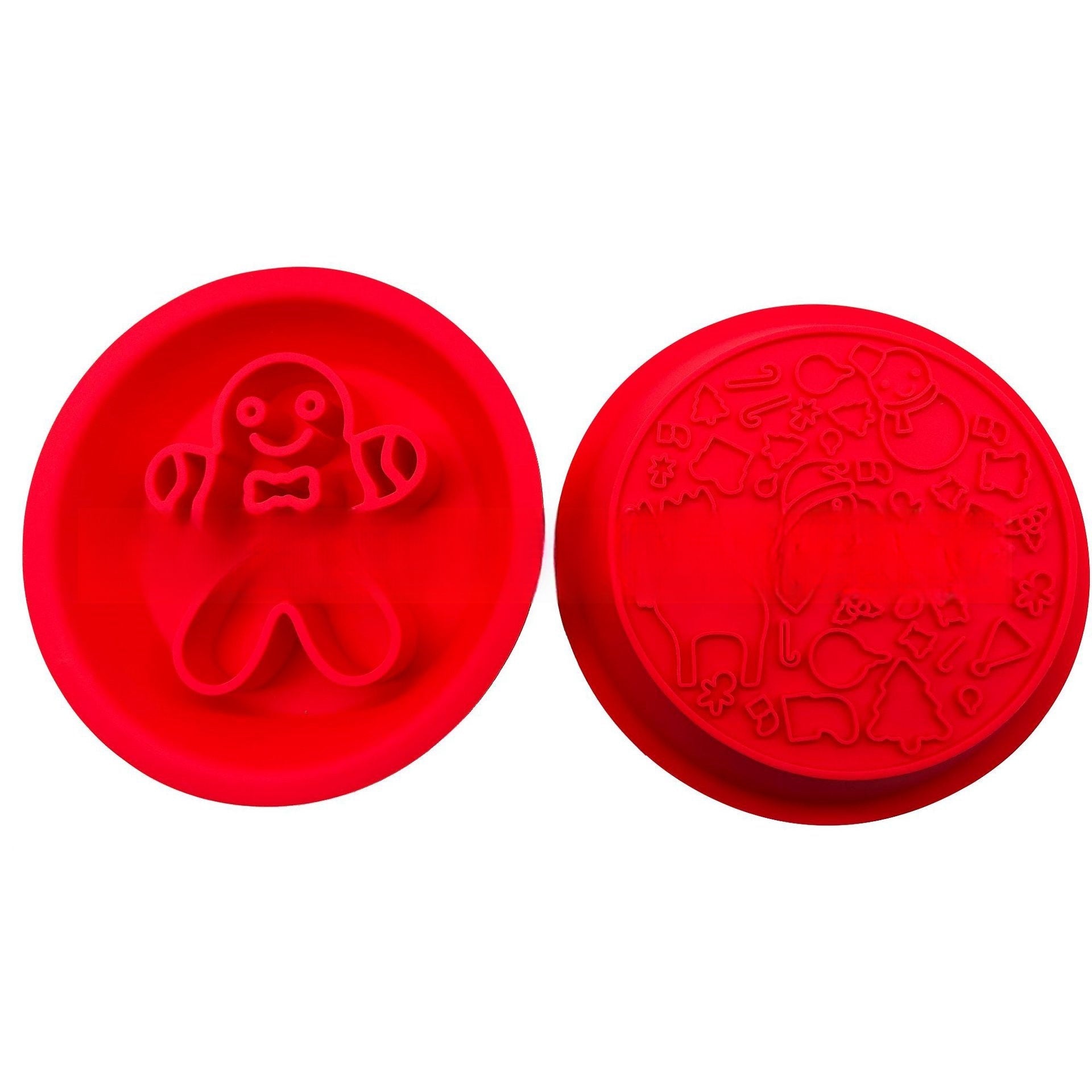 KFX-2441533 Two-in-One Slow-Eat Bowl for Pets - Anti-Choke Non-Slip Edible Silicone Honeycomb Design