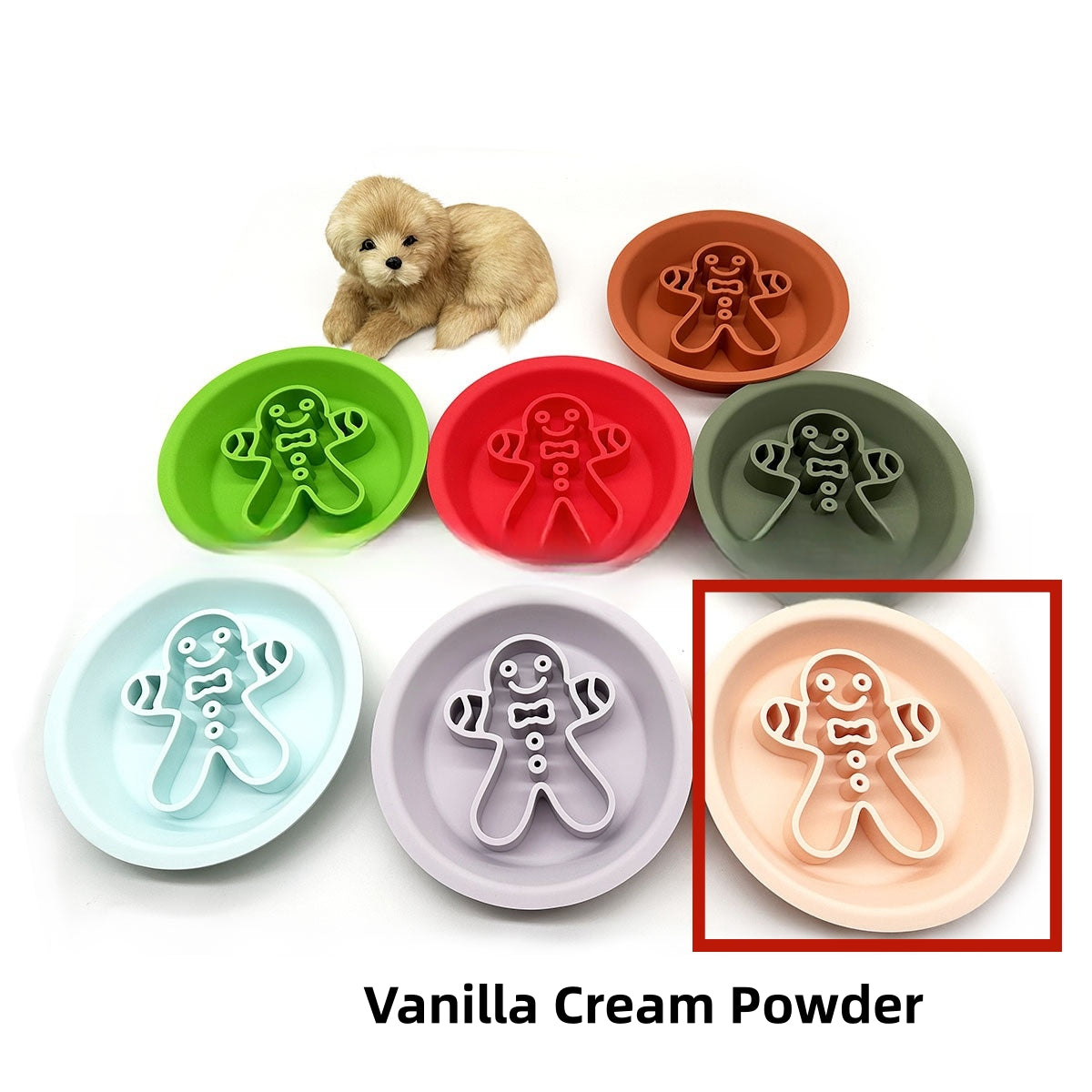 KFX-2441533 Two-in-One Slow-Eat Bowl for Pets - Anti-Choke Non-Slip Edible Silicone Honeycomb Design