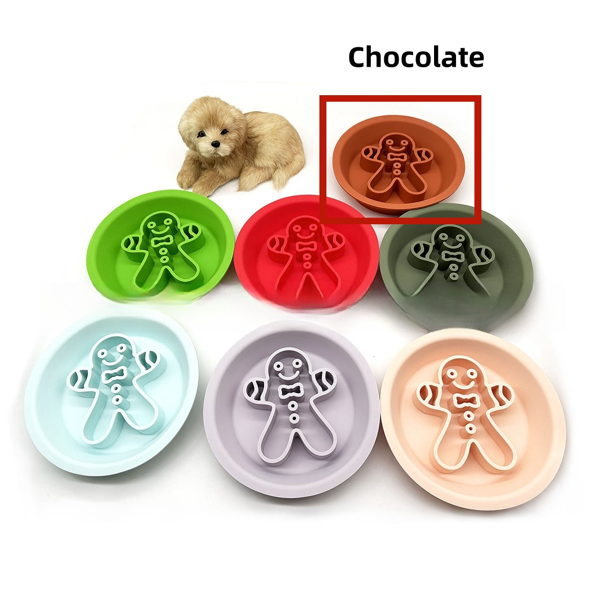 KFX-2441533 Two-in-One Slow-Eat Bowl for Pets - Anti-Choke Non-Slip Edible Silicone Honeycomb Design