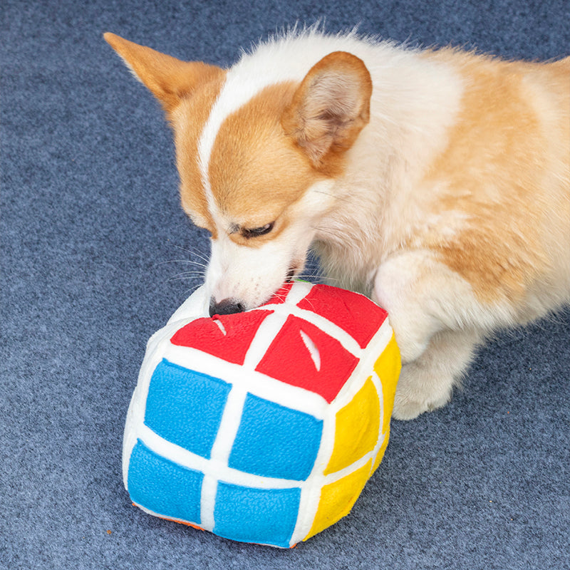 KFX-2444605 Pet Snuffle Puzzle Toy for Dogs and Cats - Interactive Hidden Food Cube for Mental Stimulation and Slow Feeding