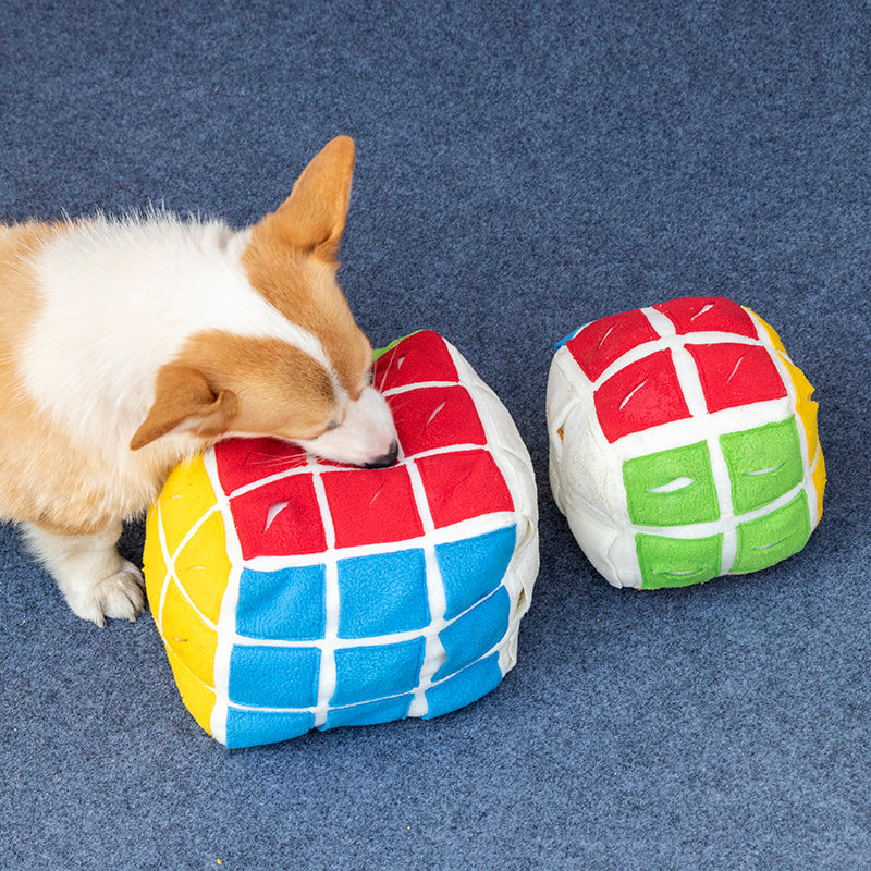 KFX-2444605 Pet Snuffle Puzzle Toy for Dogs and Cats - Interactive Hidden Food Cube for Mental Stimulation and Slow Feeding