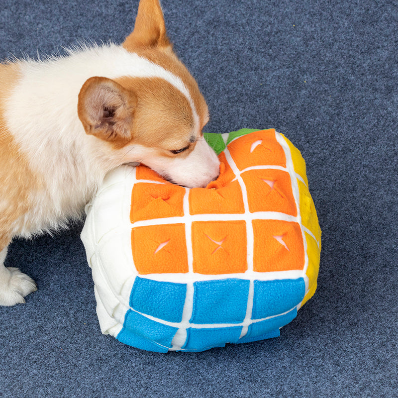 KFX-2444605 Pet Snuffle Puzzle Toy for Dogs and Cats - Interactive Hidden Food Cube for Mental Stimulation and Slow Feeding